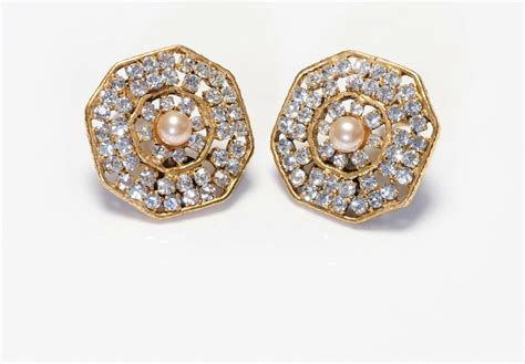 chanel earrings octagon